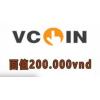 越南网络VTC礼品卡Vcoin卡面额20万VND充值卡